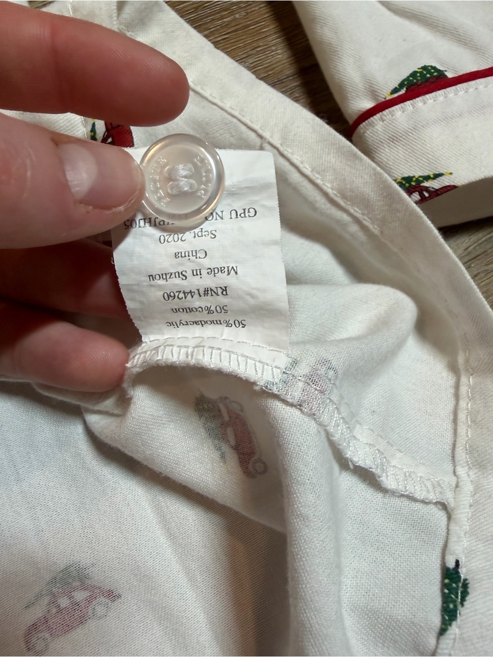 Petite Plume Kids Luxury Twill Pajama Top Holiday Journey Christmas Car - Picture 9 of 9